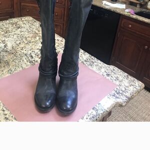 Freebird Charcoal Over the Knee Boots